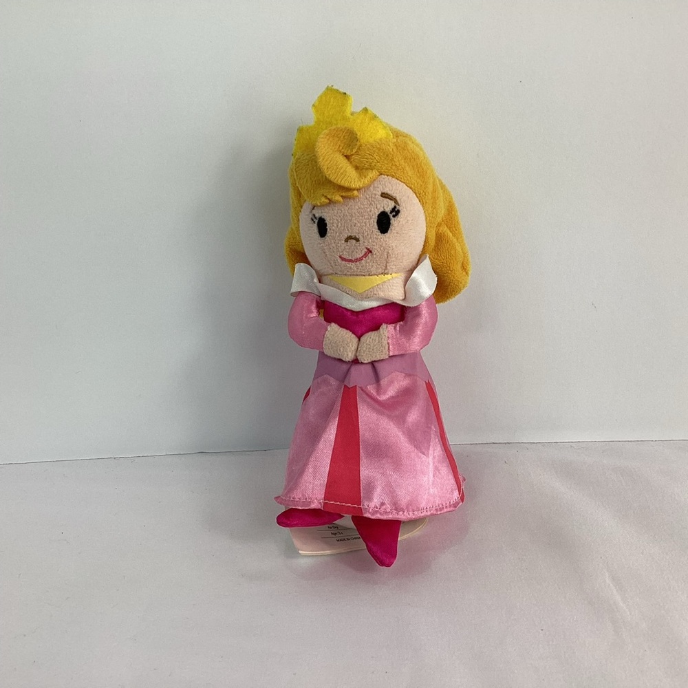Just Play Disney Princess Aurora Sleeping Beauty Stylized 6” Bean Plush Doll Toy - Picture 4 of 10